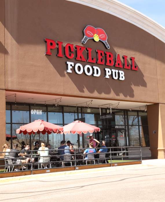 Pickleball Food Pub courts